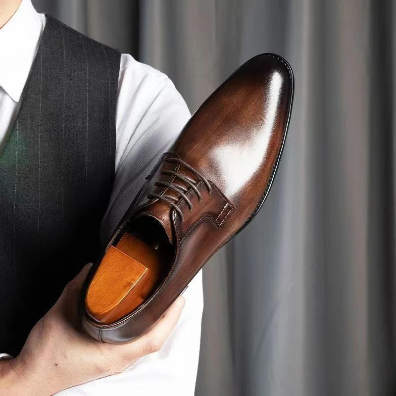 Alvaro Genuine Leather Dress Shoes - Image 3