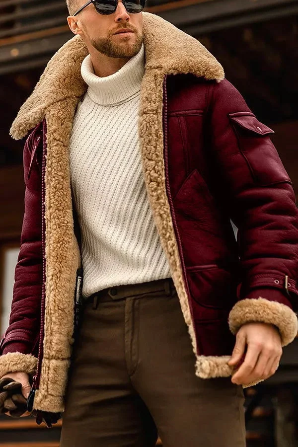 Amalfi Thick Faux Leather Jacket - Image 3