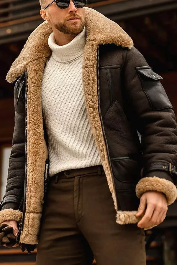 Amalfi Thick Faux Leather Jacket - Image 4