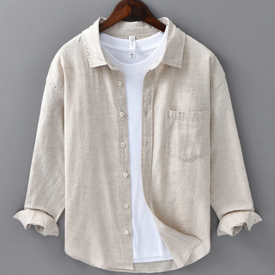 Marseille Premium Linen Long Sleeve Shirt