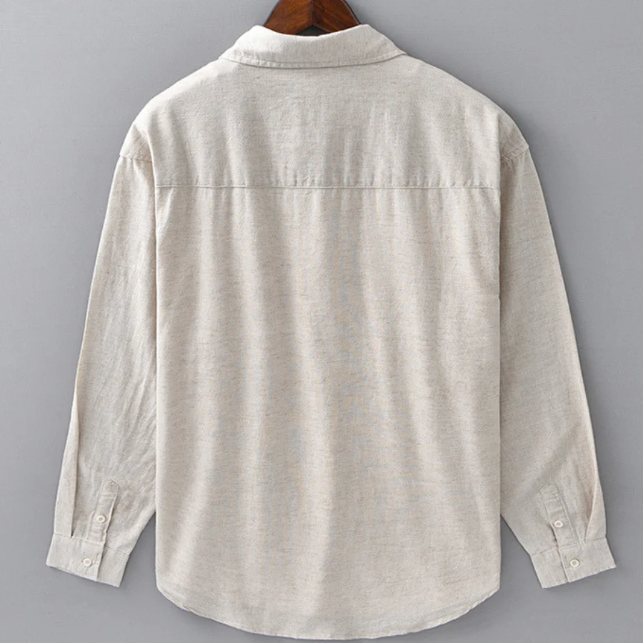 Marseille Premium Linen Long Sleeve Shirt - Image 2
