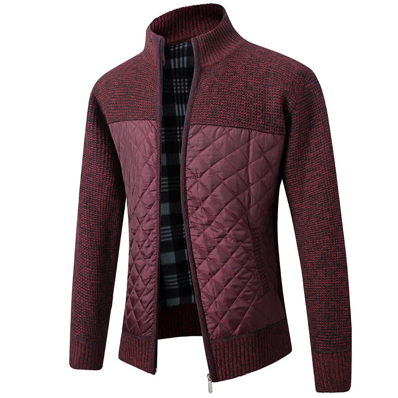 Men’s Dresden Quilted Knit Jacket - Image 2