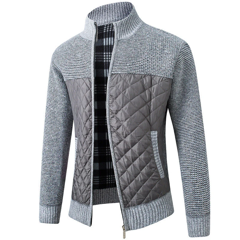 Men’s Dresden Quilted Knit Jacket - Image 3
