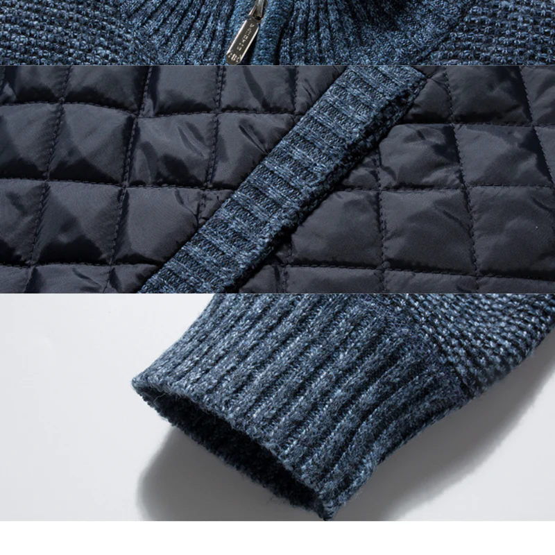 Men’s Dresden Quilted Knit Jacket - Image 6