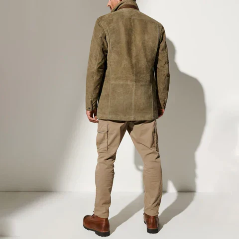 Men’s Palermo Leather Button-Up Jacket - Image 3