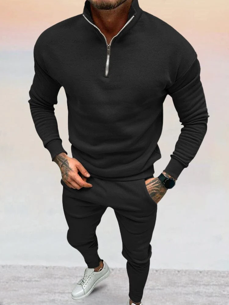 Monaco Casual Half-Zip Loungewear Set - Image 2