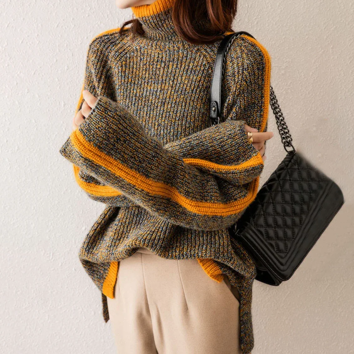 Vienna Knitted Turtleneck Sweater - Image 3