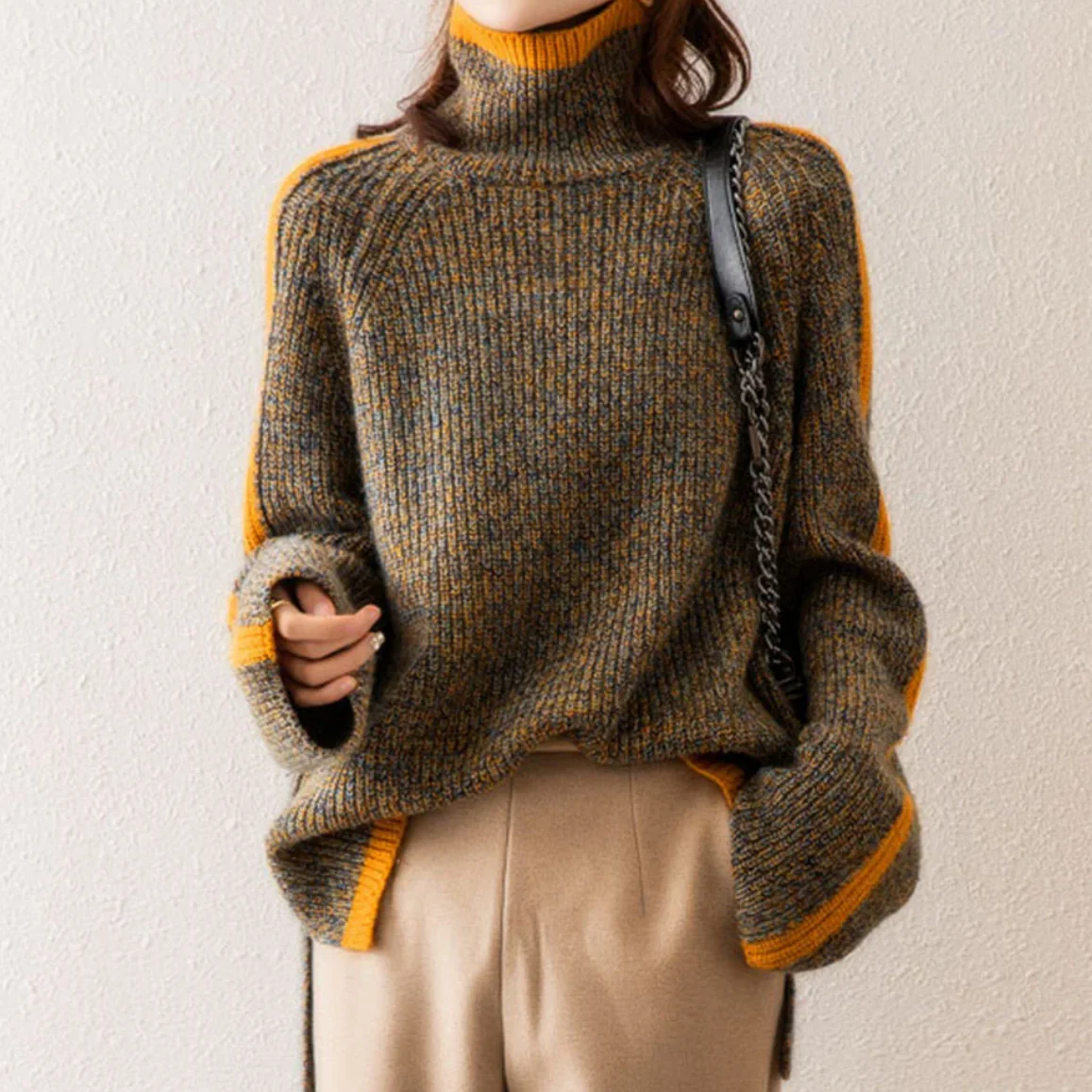 Vienna Knitted Turtleneck Sweater - Image 4